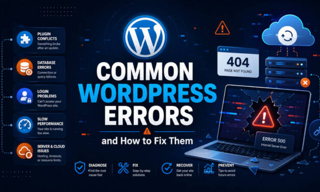 Common WordPress Errors and How to Fix Them