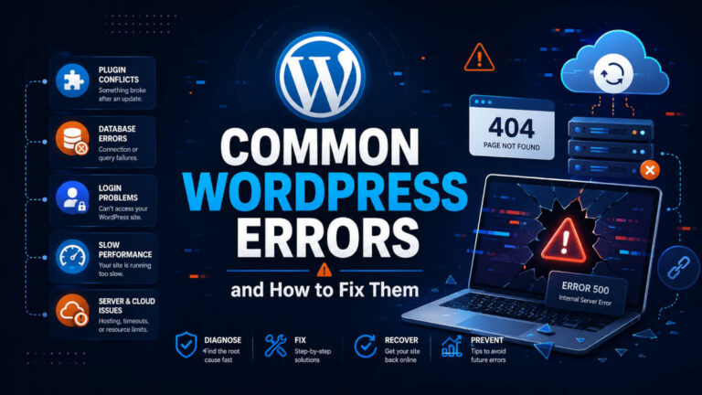 Common WordPress Errors and How to Fix Them