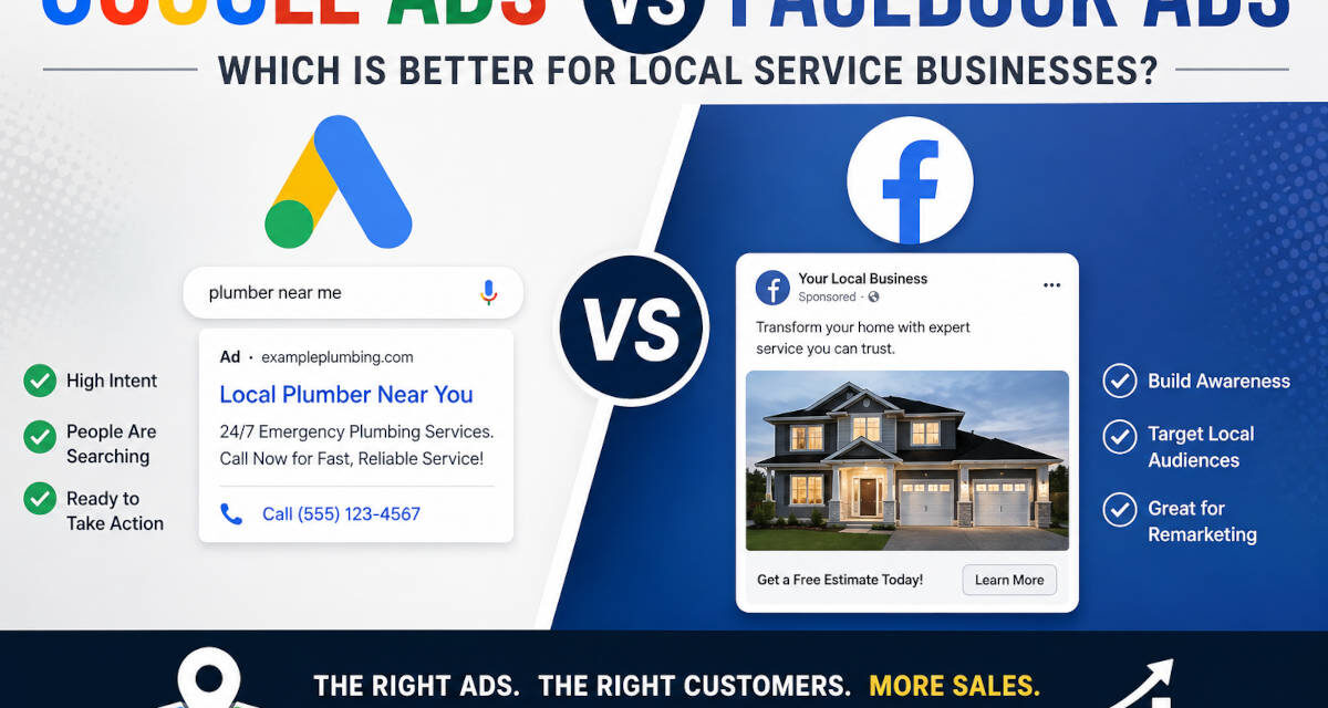 Google Ads vs Facebook Ads: Which Is Better for Local Service Businesses?