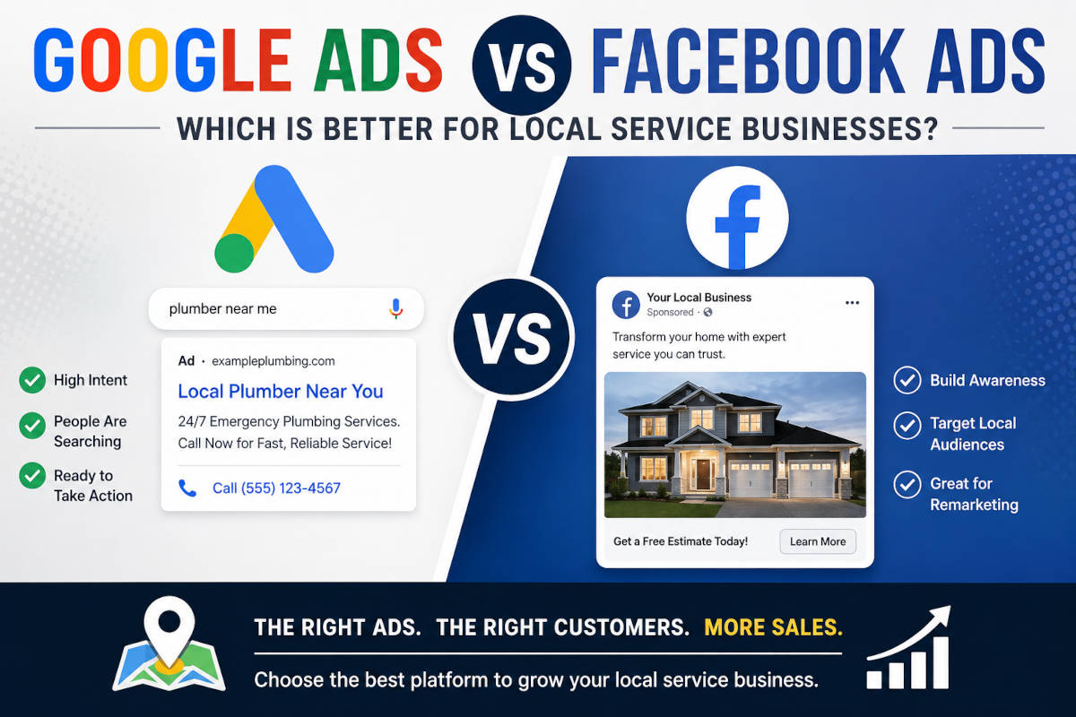 Google Ads vs Facebook Ads: Which Is Better for Local Service Businesses?